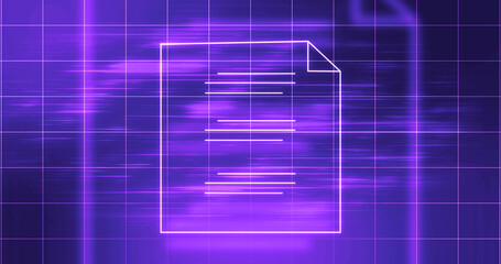 Daily routine to-do checklist animated with blank lines indicating taks. Clipboard with cheklist glowing paper illustration. Survey form checkbox fields animated, technology software concepts.