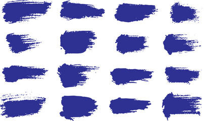 Abstract banner on white background. Blue watercolor