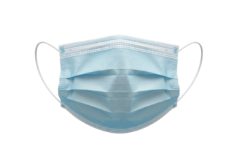 Isolated medical mask for virus protection, safety protection, and public health precautions