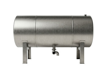 Isolated Horizontal Storage Tank for Industry Application, with No People Around