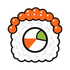 sushi cute vector illustration design