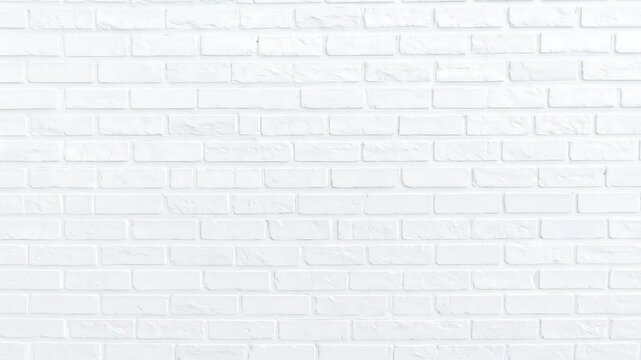Plain white brick wall texture