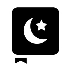 Koran Glyph Icon Vector