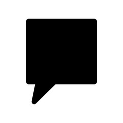 Naklejka premium シンプルな吹き出しのアイコンイラスト