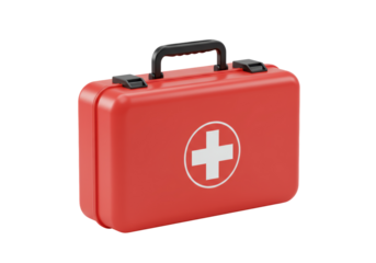 Isolated first aid kit bag emergency medicine healthcare supplies medical emergency supply