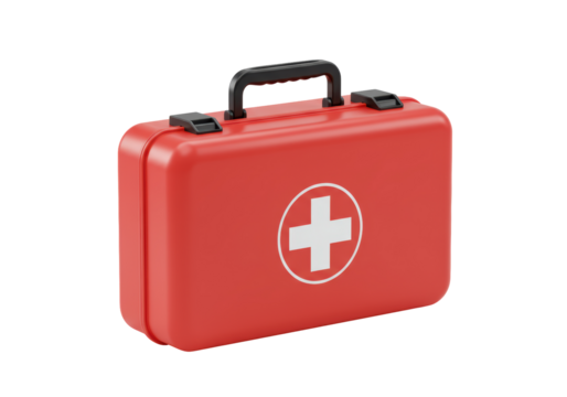 Isolated first aid kit bag emergency medicine healthcare supplies medical emergency supply