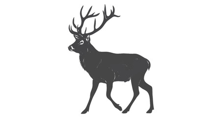 deer silhouette vector
