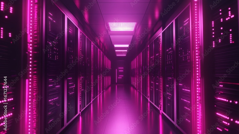 Aufkleber innovative cloud computing network transformation digital space visual content futuristic environmen