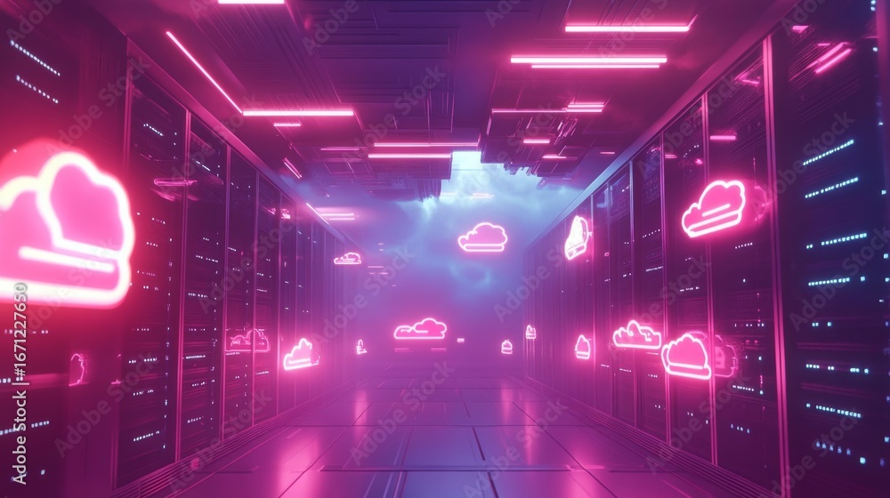 Aufkleber exploring the future of cloud computing digital network innovations in a virtual environment