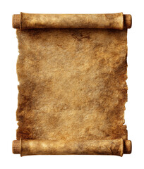 Ancient scroll unveiling historical secrets museum digital isolated on transparent background