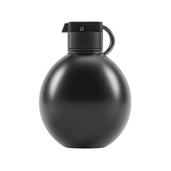 Black spherical grenade,?  top cap and handle