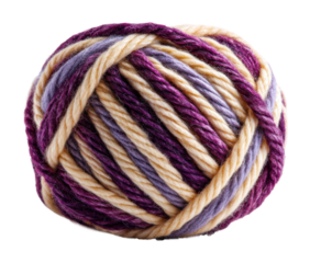 Knitting yarn ball craft workshop textile isolated on transparent background