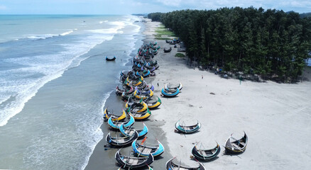 Traditional Wooden Fishermen's fishing boat, Teknaf Coxs bazar, Bangladesh. Colorful Wooden Fishing...