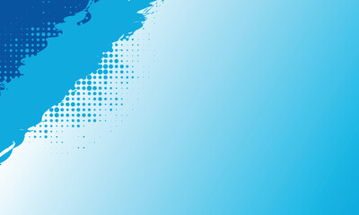 Abstract blue gradient background with halftone dots texture design
