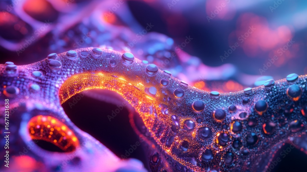 Leinwandbilder exploring semiconductor nano device structures a microscopic closeup of advanced technology in a lab