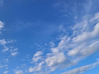 blue sky with clouds