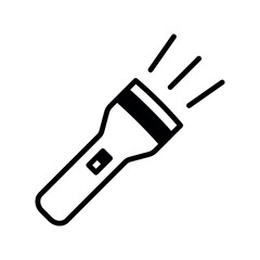 flashlight icon vector design template elegant style