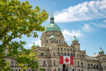 Fachada del parlamento de Columbia Britanica en Victoria Canada