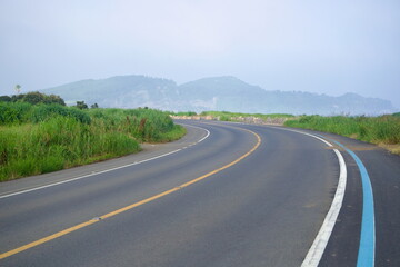 Curving Road Toward Songaksan