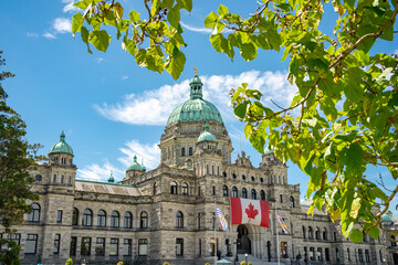 Exterior del parlamento de la Columbia Britanica en Canada