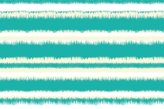 Mint green ikat stripe seamless pattern with soft white accents, perfect for fabric, wallpaper, wrapping paper, and digital design projects.