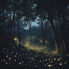 morning in the forest