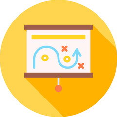 Whiteboard icon vector image. Suitable for mobile apps, web apps and print media.