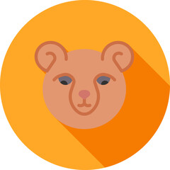 Bear icon vector image. Suitable for mobile apps, web apps and print media.