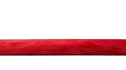 A red carpet isolated on a transparent background