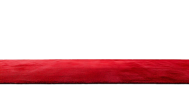 A red carpet isolated on a transparent background