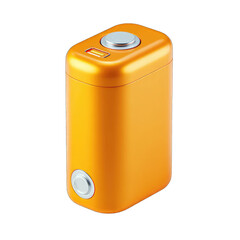 Orange rechargeable battery, metallic finish