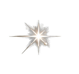 Bright starburst effect on black