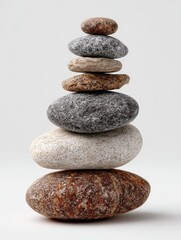 Stacked stones in a perfect balance