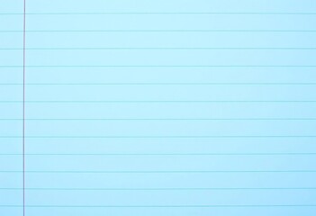 Close-up of blue-lined paper with a subtle grid pattern, ideal for math notes,  algebra,  template