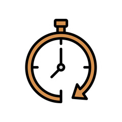 Long Term Icon Vector Illustration Color Version