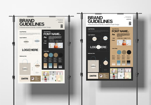Brand Guideline Poster Design Layout