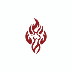 Fire goddess logo