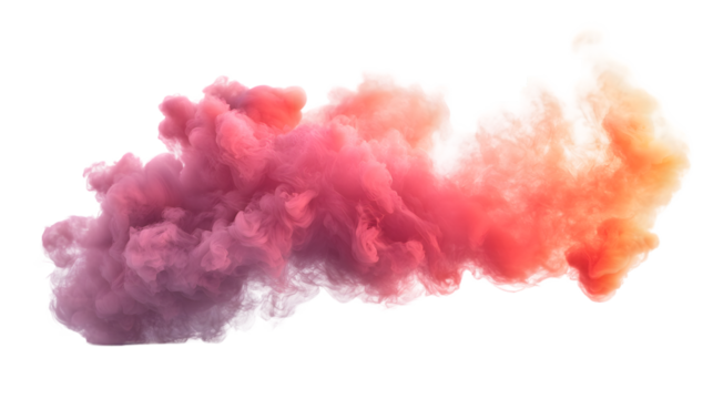 Realistic smoke element mist effect element isolated on a transparent background