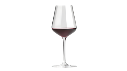 red wine glass isolated on a transparent background