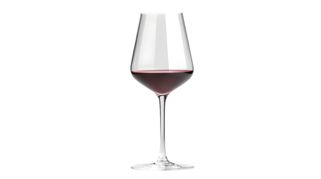 red wine glass isolated on a transparent background