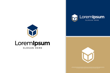 Education shield logo design template