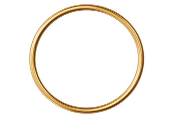 Gold circular picture frame