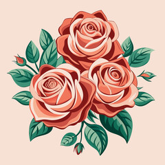 A vibrant floral vector illustration featuring a beautiful bouquet of chrysanthemums, perfect for a spring nature pattern design