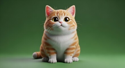 Adorable Orange and White Kitten.