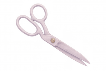 Sewing scissors isolated on transparent background, perfect for creative projects related to tailoring, fashion, and diy