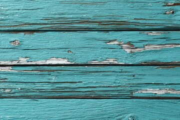 Textured Aged Turquoise Painted Wooden Planks