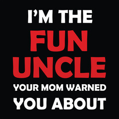 Fun Uncle Definition T-shirt Design