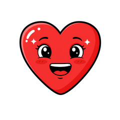 Fototapeta premium Charming Pixel Art Heart: A Cute Valentine's Day Graphic