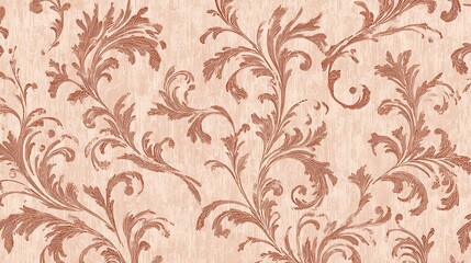 Renaissance floral pattern with vintage texture design