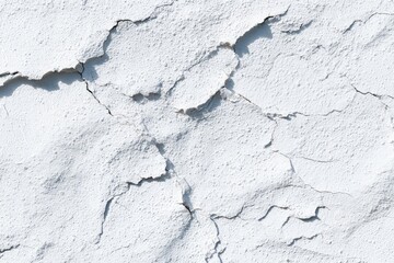 Obraz premium Cracked white painted wall surface
